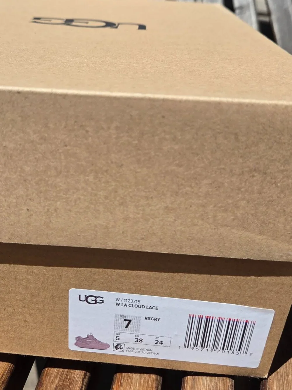 UGG Sneakers. Color: pink. Size: 7/38/24cm. NEW w Box. TTS.
